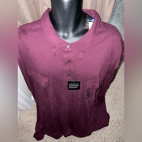Synergy Organic Clothing Other - Men’s Synergy polo shirt New with Tags burgundy size XL pockets